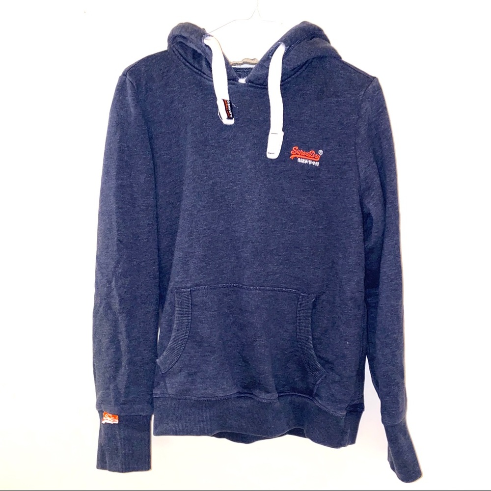 Superdry M hoodie blue embroidered asian inspired